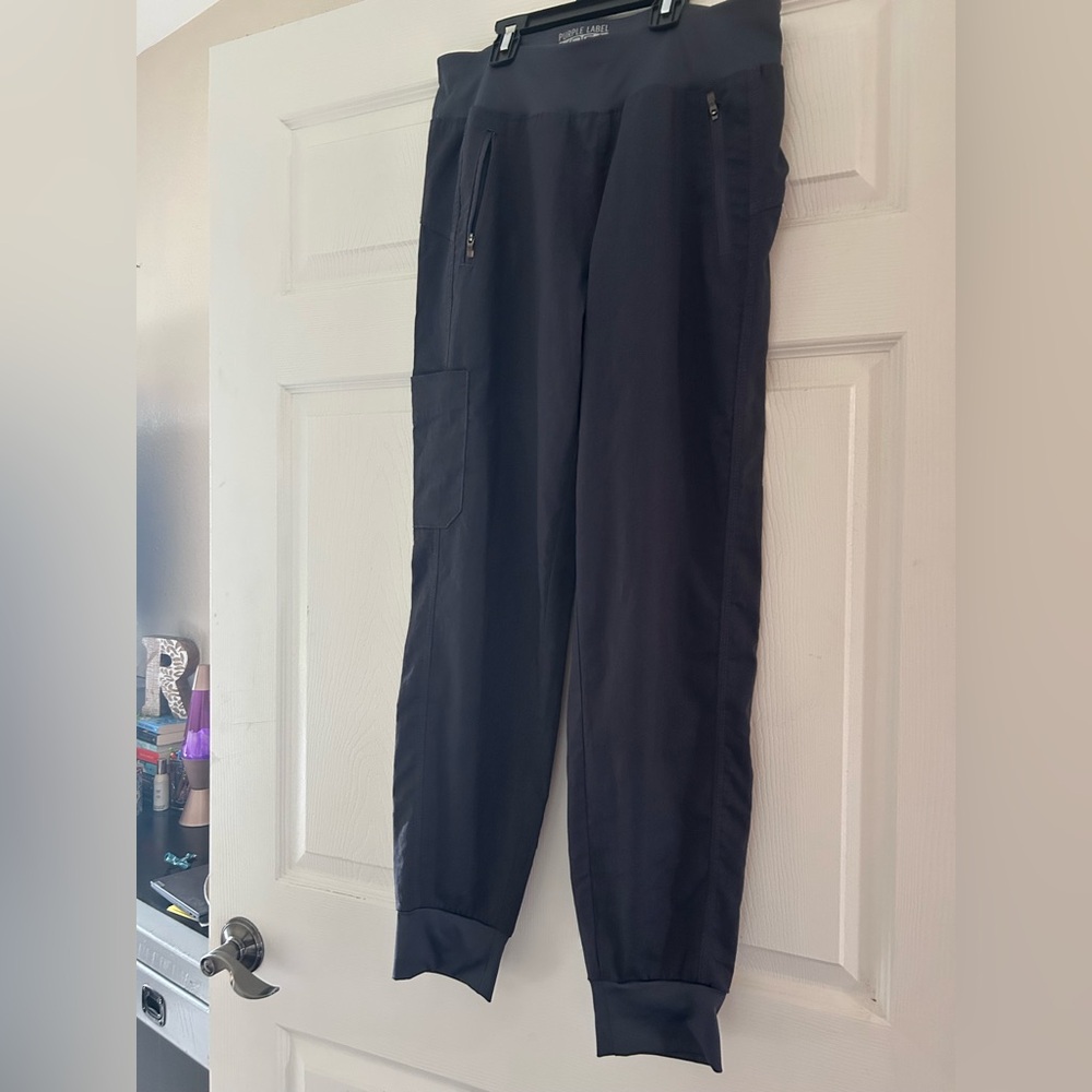 Purple label yoga by healing hands size small. Grey color